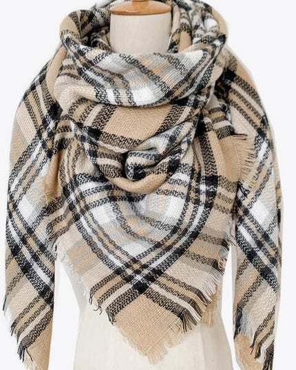 Plaid Imitation Cashmere Scarf