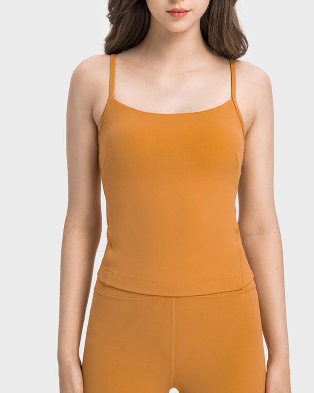 Crisscross Cutout Sports Cami