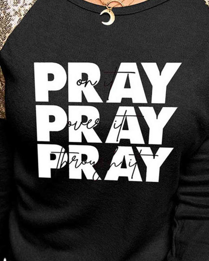 PRAY Graphic Sequin T-Shirt