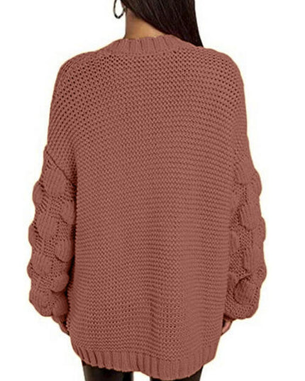 Open Front Long Sleeve Cardigan