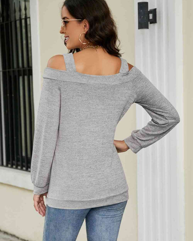 Cutout Cold-Shoulder Top