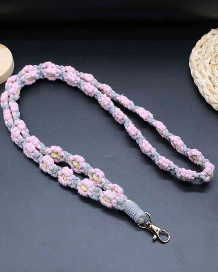 Flower Macrame Phone Lanyard
