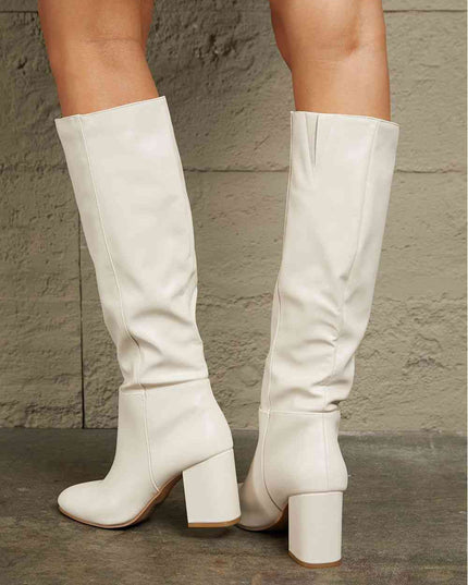 East Lion Corp Block Heel Knee High Boots