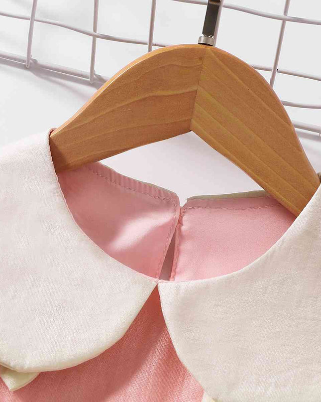 Bow Detail Peter Pan Collar Sleeveless Dress