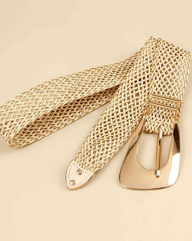 Irregular Buckle Braid Belt