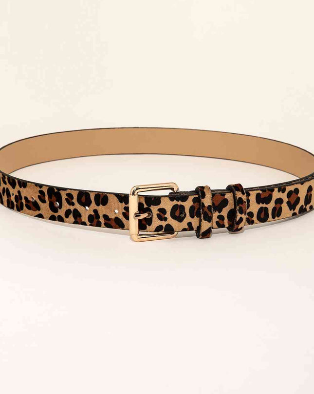 Leopard PU Leather Belt