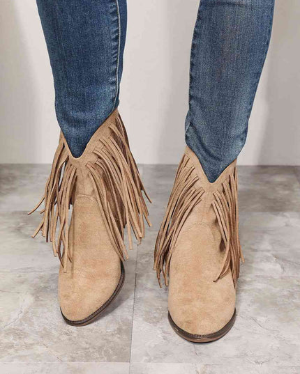 Legend Women's Fringe Cowboy Western Ankle Boots