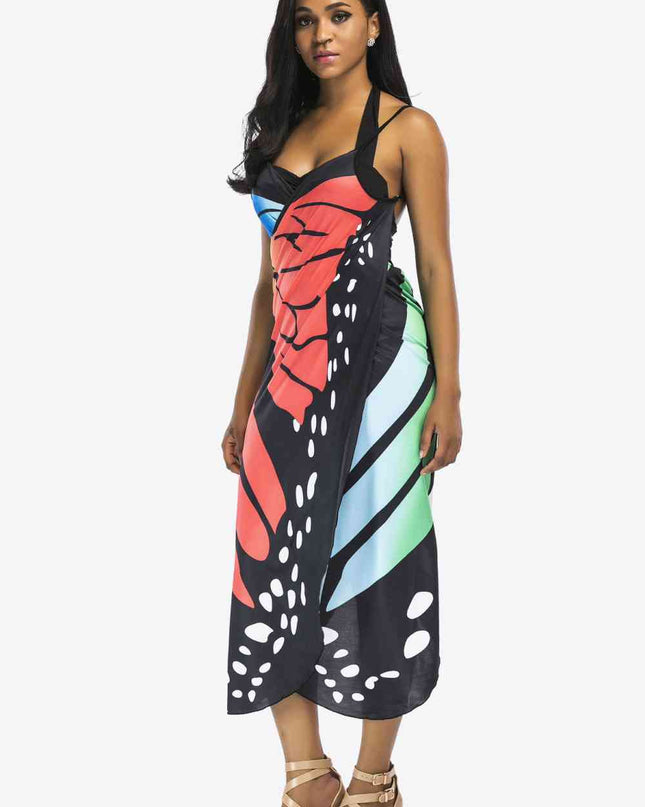 Butterfly Spaghetti Strap Cover Up