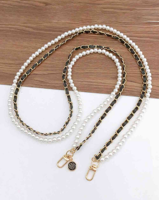 Pearl PU Crossbody Chain