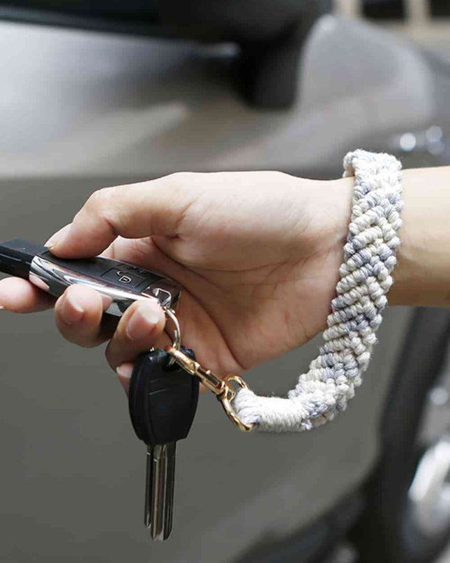 Macrame Wristlet Key Chain