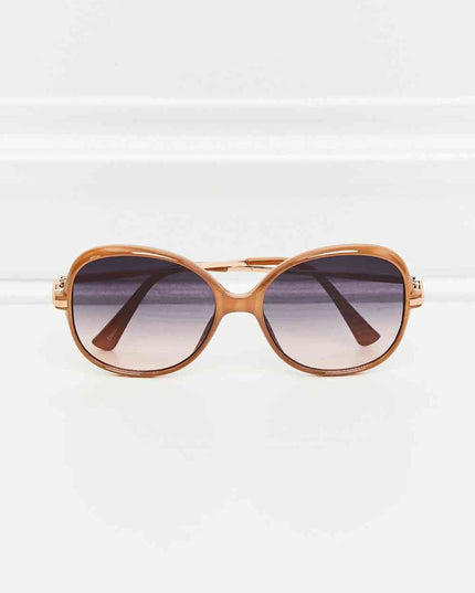 Metal-Plastic Hybrid Full Rim Sunglasses