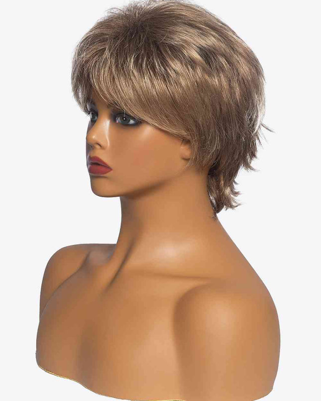 Synthetic Short Layered Wigs in Blonde 3''