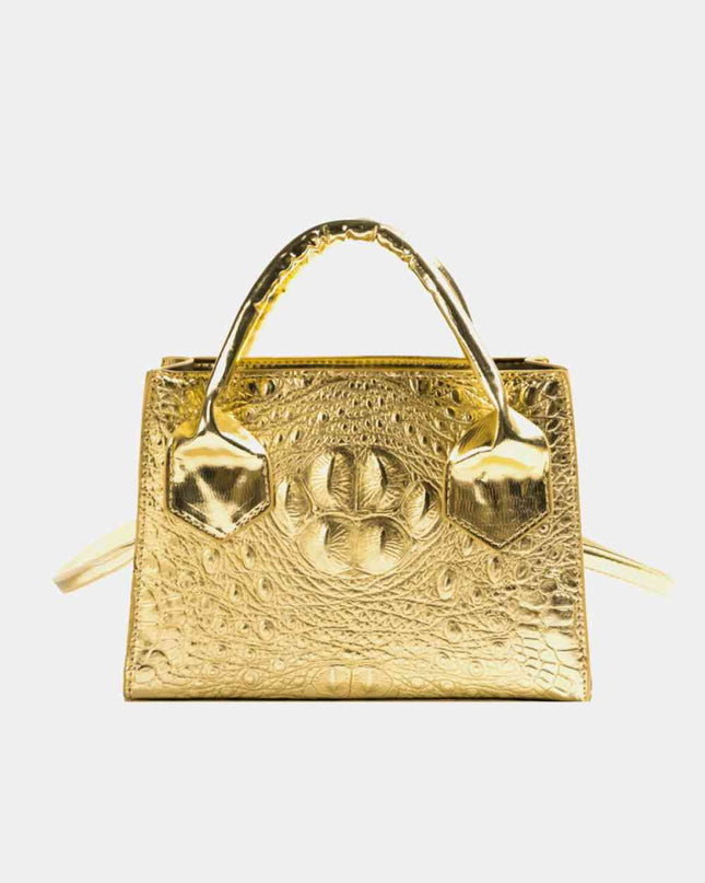 Textured PU Leather Crossbody Bag