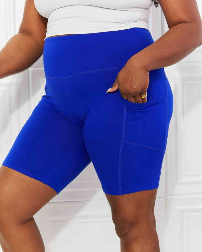 Zenana Full Size Never Let You Go Brushed Biker Shorts