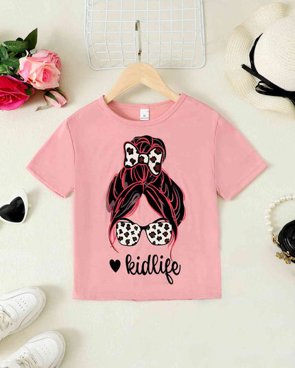 Graphic Round Neck Short Sleeve Tee
