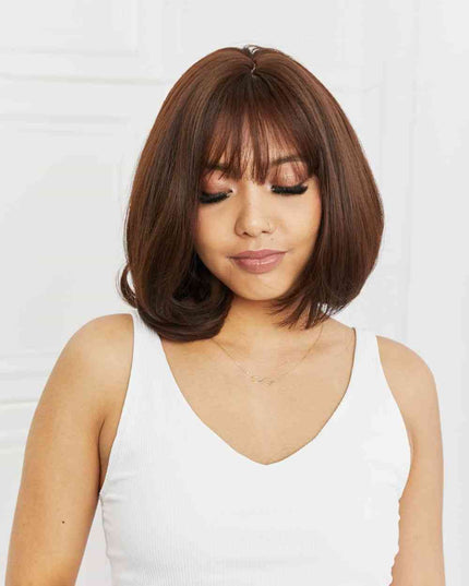 Full-Machine Bobo Synthetic Wigs 9''