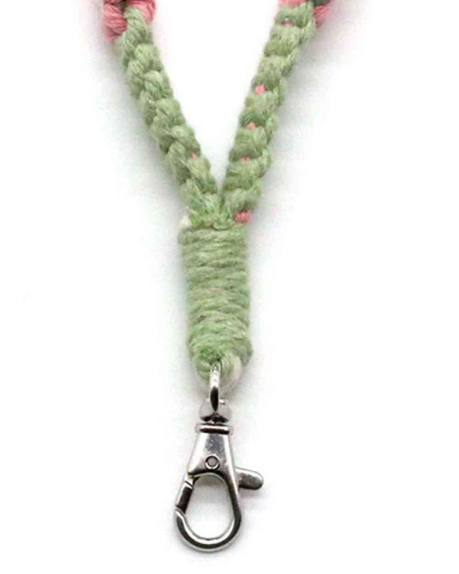 Assorted 4-Pack Hand-Woven Flower Macrame Wristlet Keychain