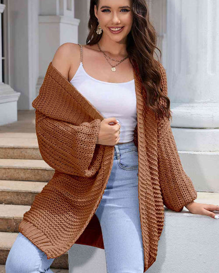 Open Front Longline Cardigan