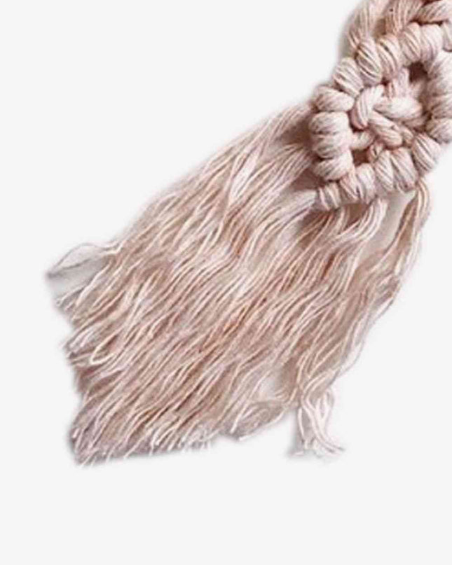 Assorted 4-Pack Macrame Fringe Keychain