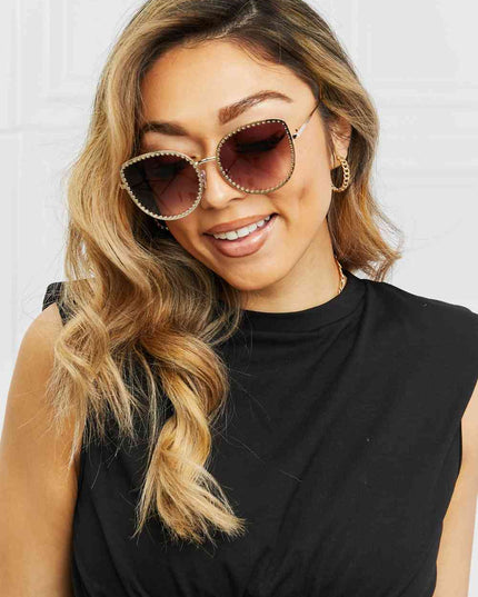 Full Rim Metal Frame Sunglasses