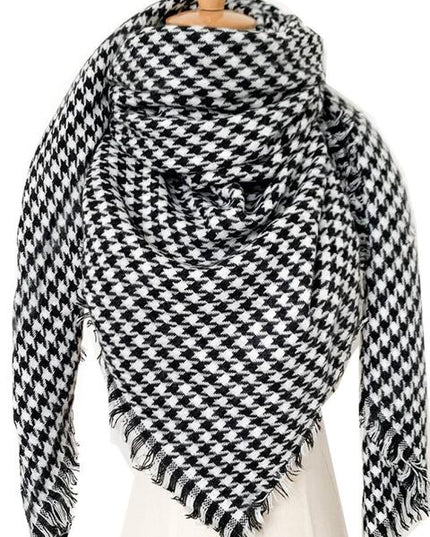 Plaid Imitation Cashmere Scarf
