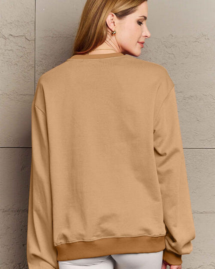Simply Love Full Size JINGLE ALL THE WAY Long Sleeve Sweatshirt