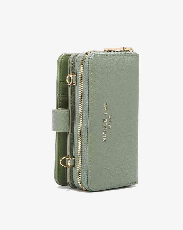 Nicole Lee USA Two-Piece Crossbody Phone Case Wallet