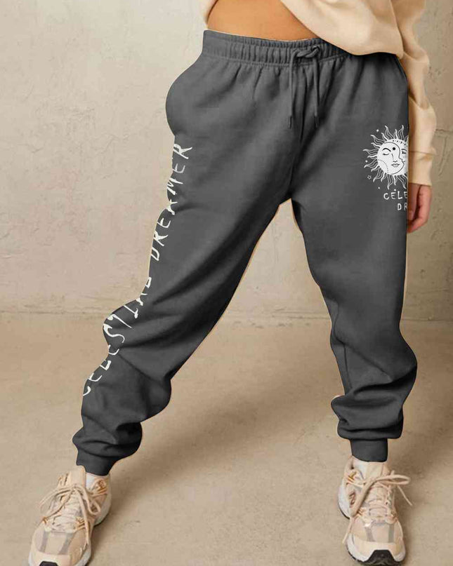Simply Love Full Size CELESTIAL DREAMER Graphic Sweatpants