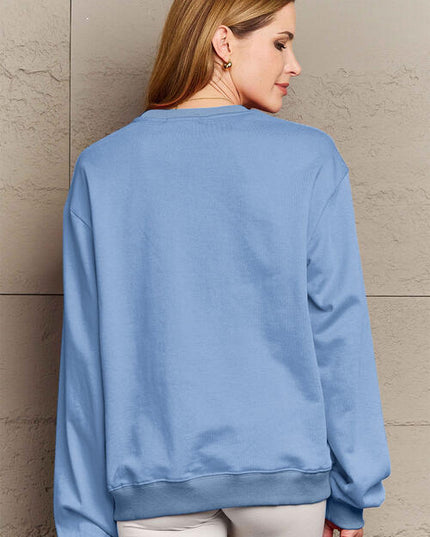 Simply Love Full Size JINGLE ALL THE WAY Long Sleeve Sweatshirt