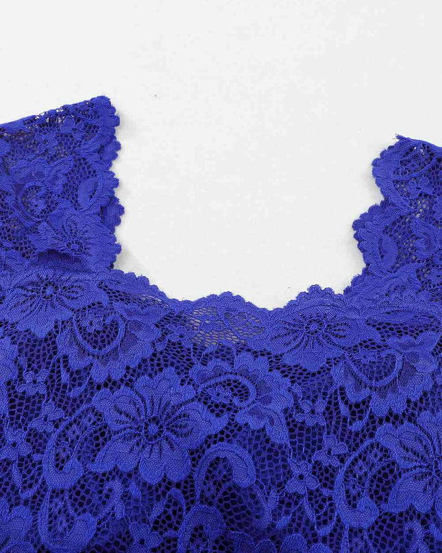 Ruched Sweetheart Neck Lace Bodysuit