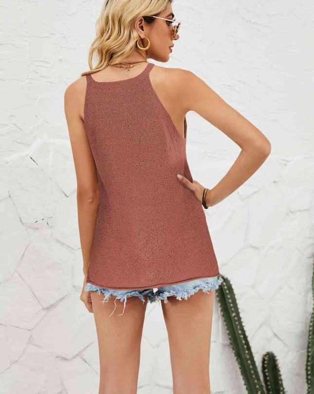 Grecian Neck Knit Tank