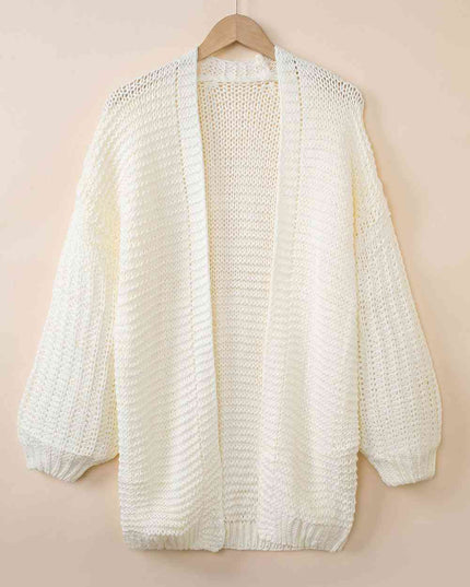 Open Front Longline Cardigan
