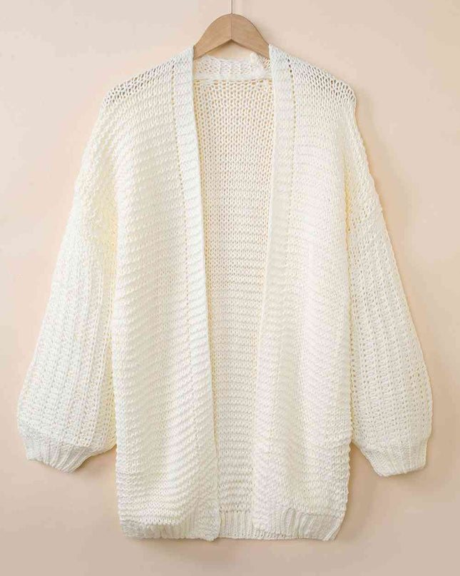 Open Front Longline Cardigan