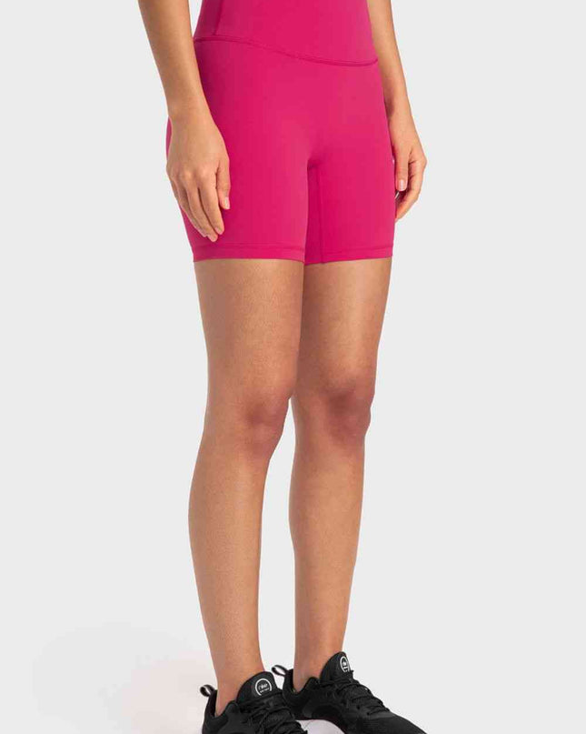 Staying Cozy Wide Waistband Biker Shorts
