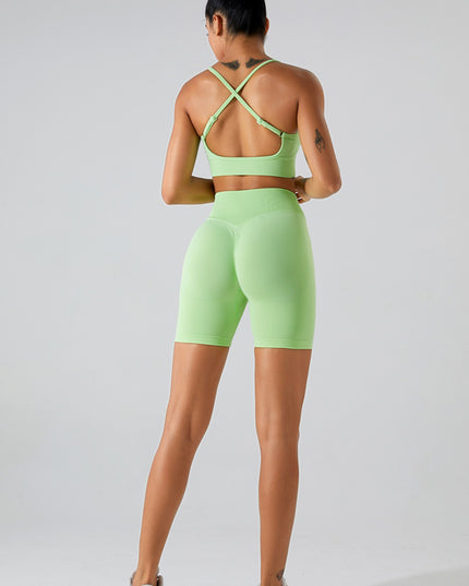 Crisscross Spaghetti Strap Active Cami