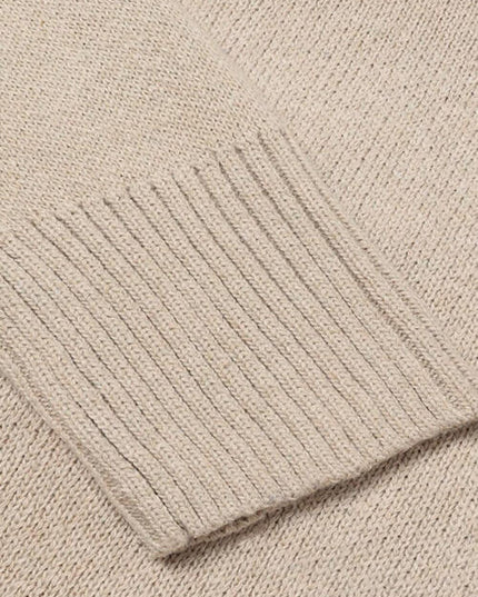 V-Neck Long Sleeve Knit Top