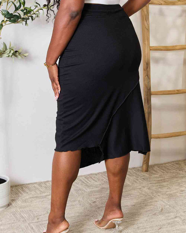 Culture Code Full Size High Waist Midi Skirt