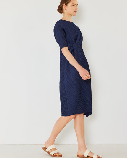 Marina West Swim Pleated Dolman Sleeve Dress
