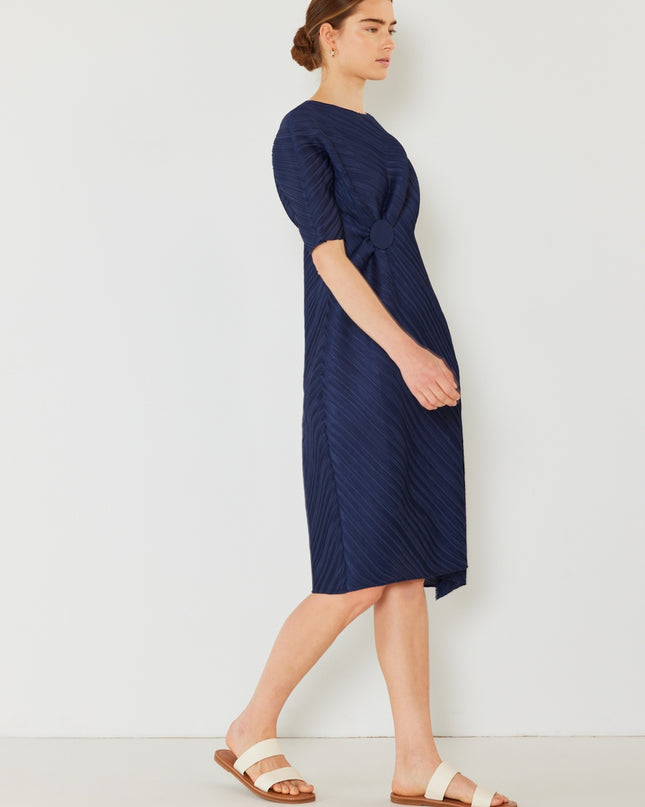 Marina West Swim Pleated Dolman Sleeve Dress