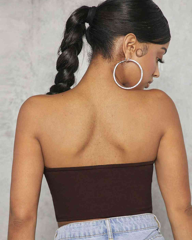 Lace-Up Strapless Bustier