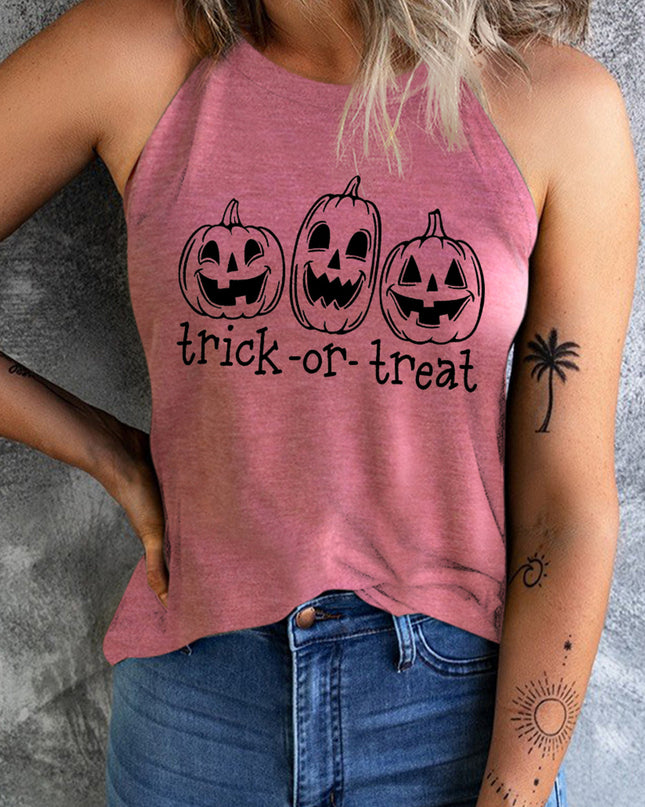 TRICK OR TREAT Graphic Tank Top