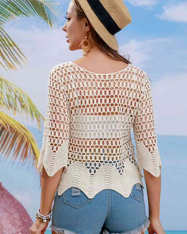 Openwork Hem Detail Cover Up