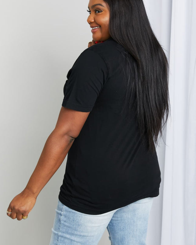 Simply Love Full Size Slogan Graphic Cotton Tee