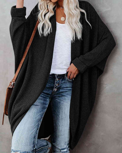 Open Front Long Sleeve Cardigan