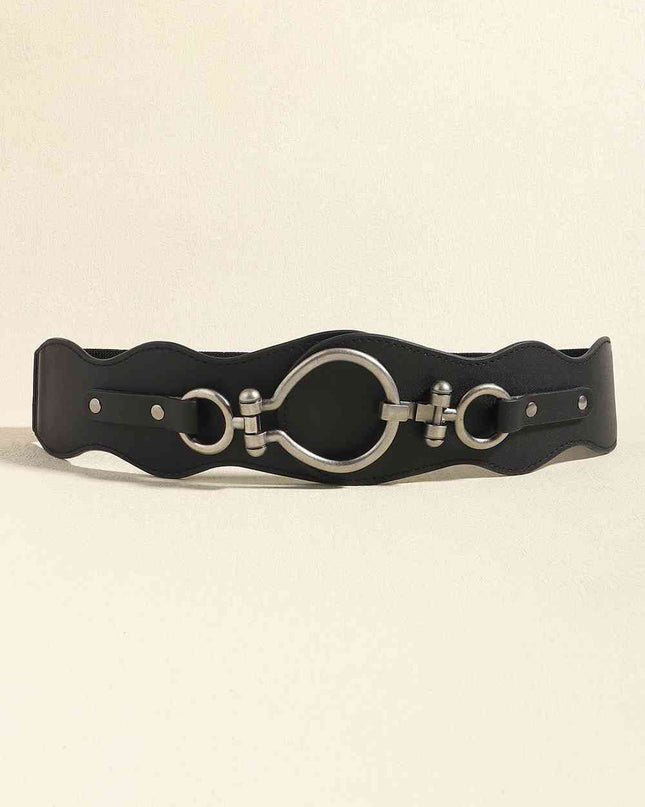 PU Leather Zinc Alloy Buckle Belt