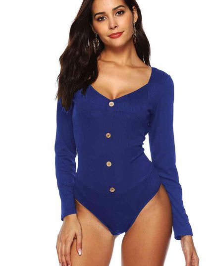 Button Detail Bodysuit