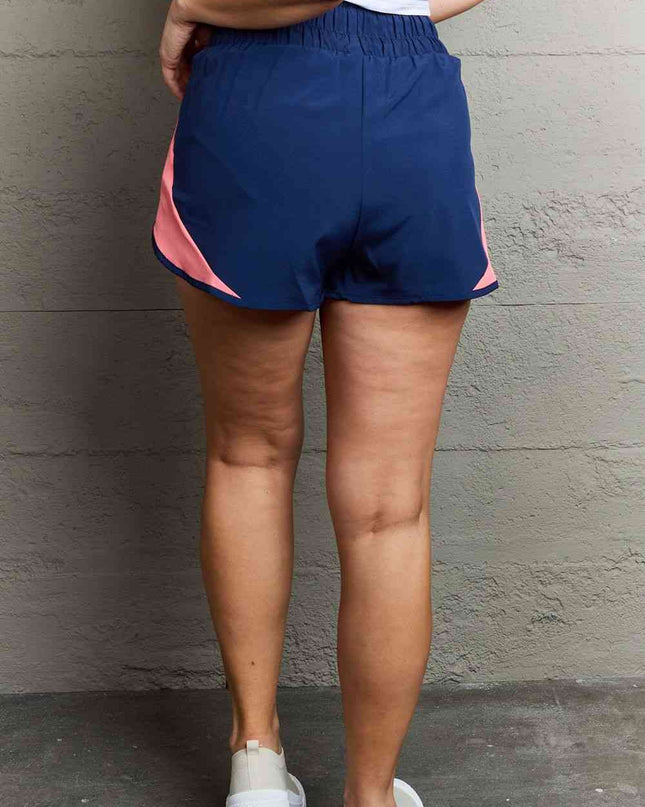 Ninexis Put In Work High Waistband Contrast Detail Active Shorts