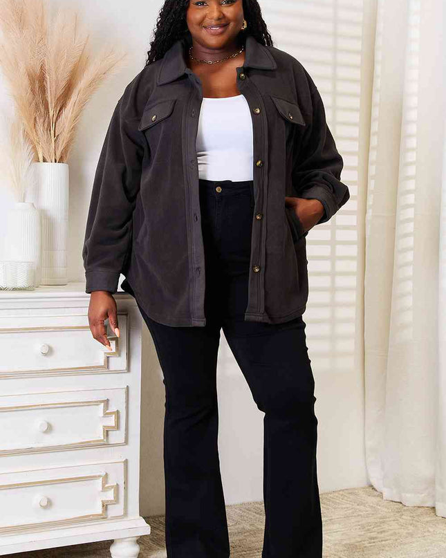 Heimish Cozy Girl Full Size Button Down Shacket