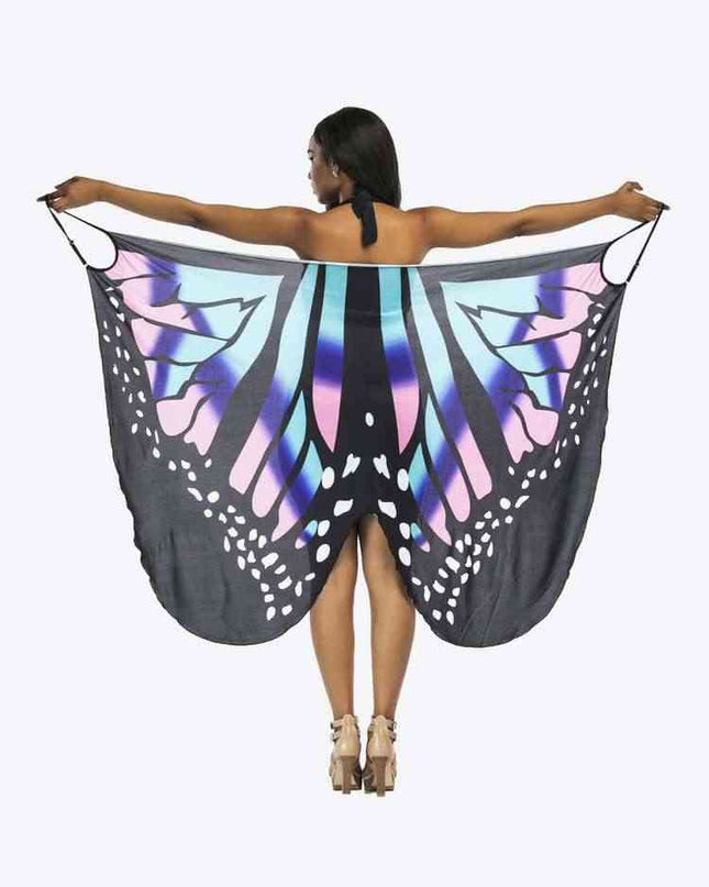 Butterfly Spaghetti Strap Cover Up