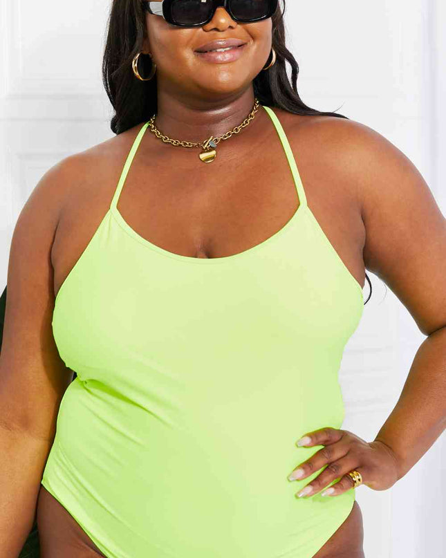 Marina West Swim High Tide One-Piece in Lemon-Lime